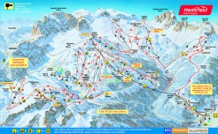 Mapa ski areálu Nassfeld